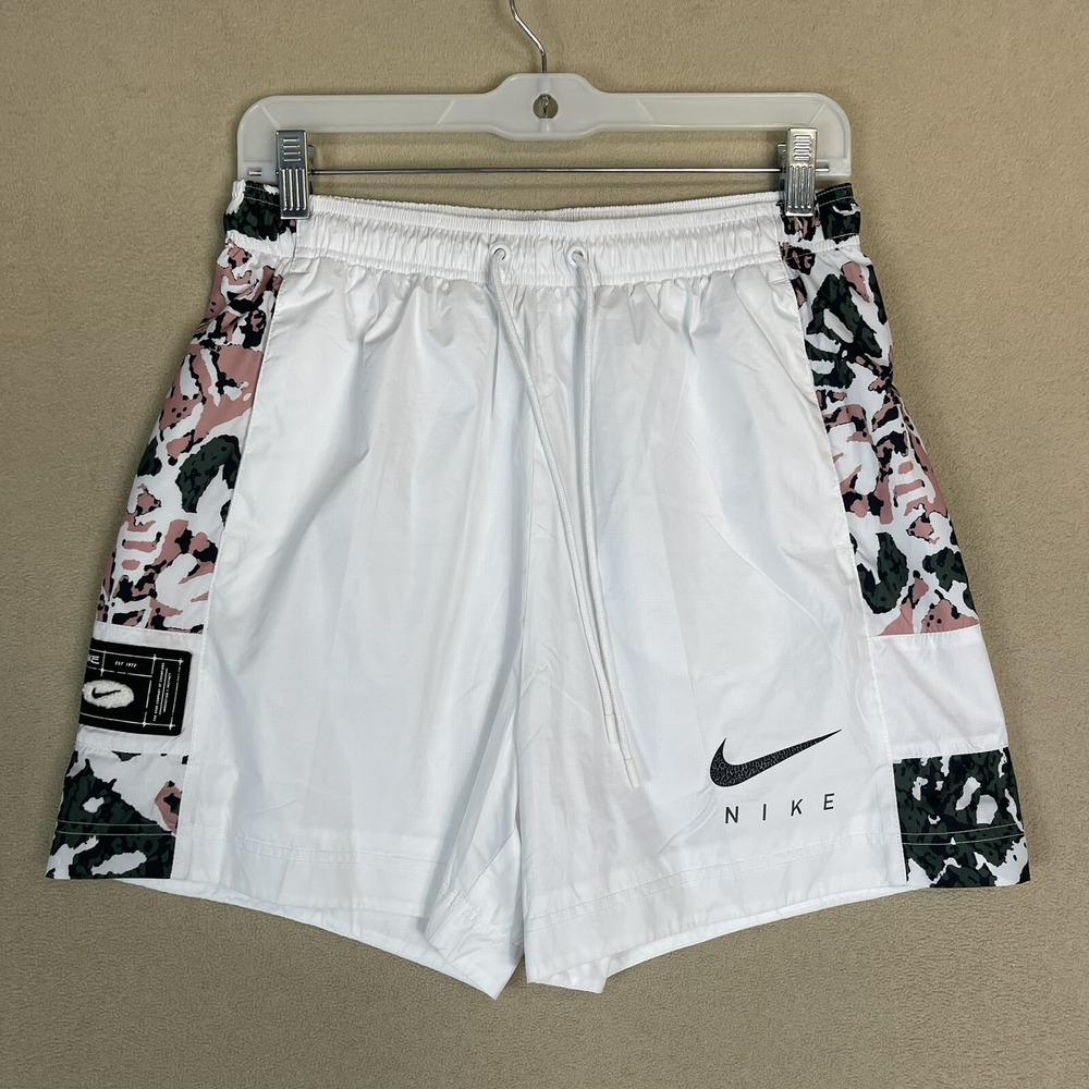 Nike Shorts Womens Small White‎ Agassi Vibes Tennis Lined Logo Swoosh Adult